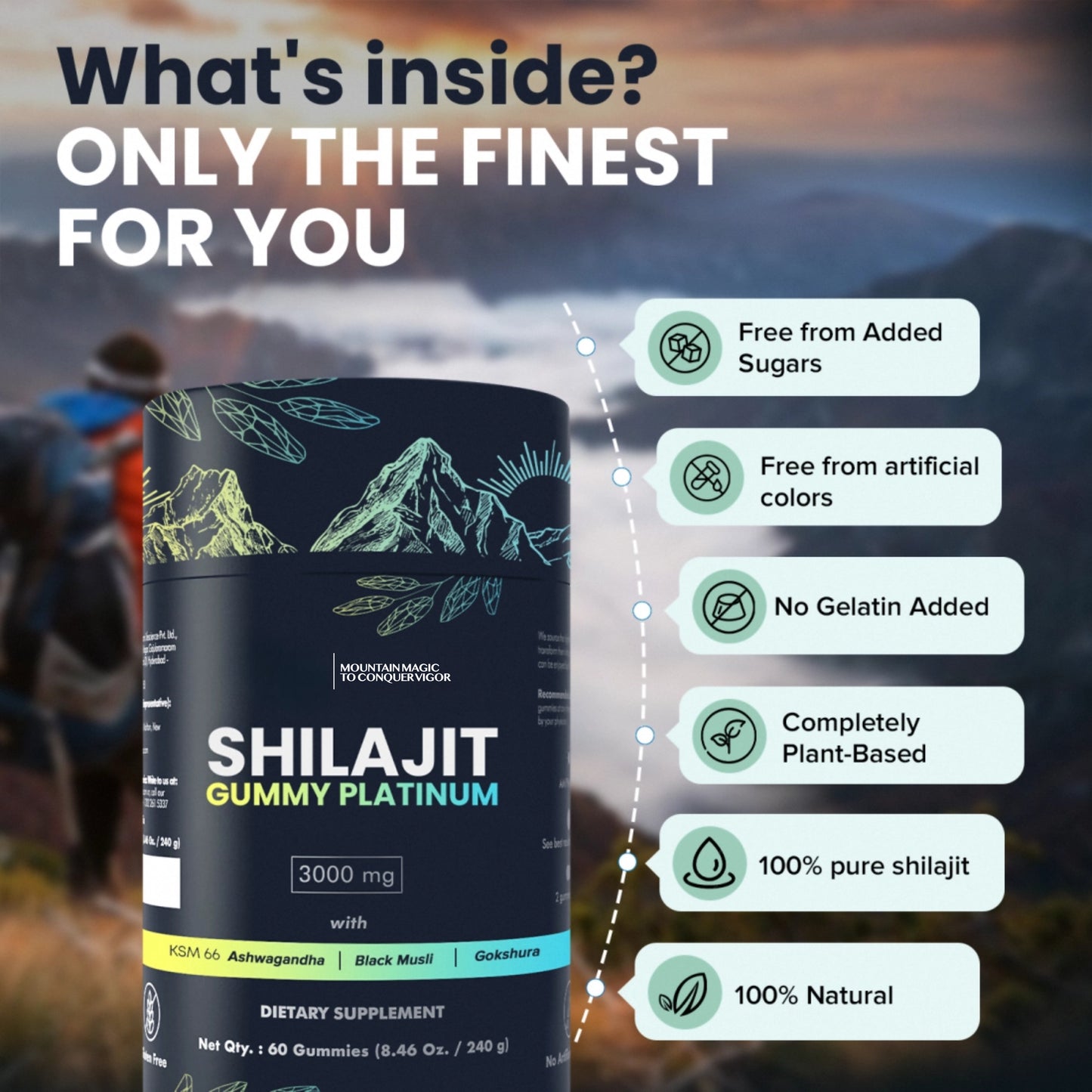 100% SHILAJIT GUMMY PLATINUM